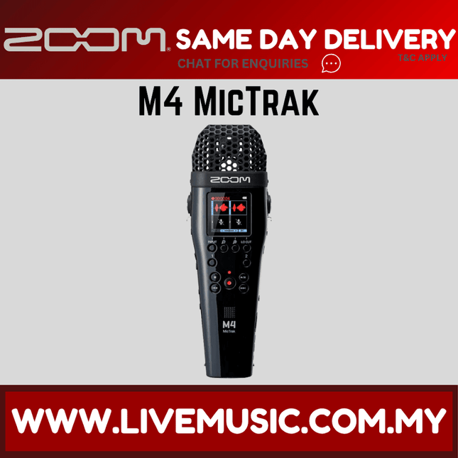 Zoom M4 MicTrak 4-channel 32-bit Recorder with Timecode Generator ( M-4 / M 4 )
