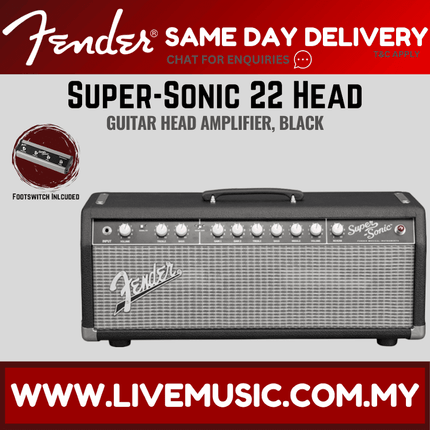 Fender Super Sonic 22 Tube Combo Head Amplifier, Black