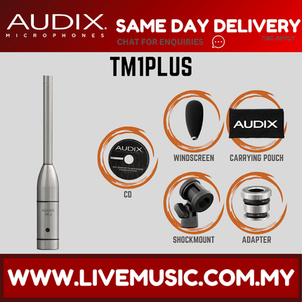 Audix TM1PLUS Omni-directional Test & Measurement Microphone (TM1-PLUS/TM1 PLUS)