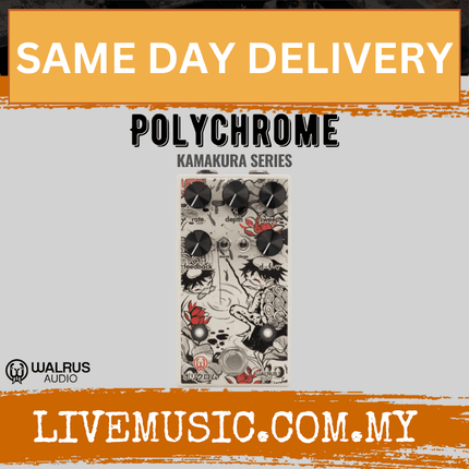 Walrus Audio Polychrome Flanger Guitar Effects Pedal, Kamakura Series