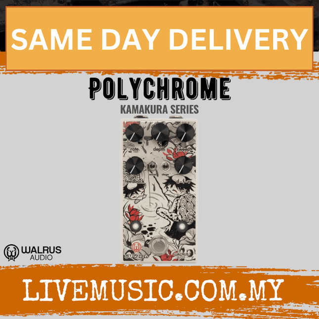 Walrus Audio Polychrome Flanger Guitar Effects Pedal, Kamakura Series