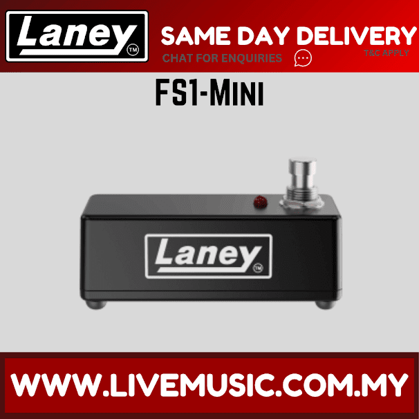 Laney FS1-MINI Single Footswitch Amplifier Mini Pedal With LED Light ( FS1 MINI / FS1MINI )