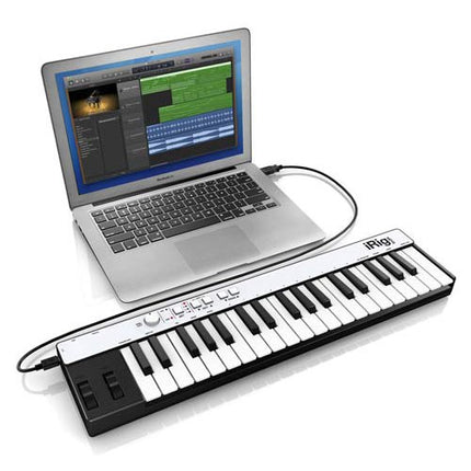 IK Multimedia iRig Keys 37 Mini - 37 Mini-key USB controller for Mac/PC, White ( Keys37 / Keys-37 )