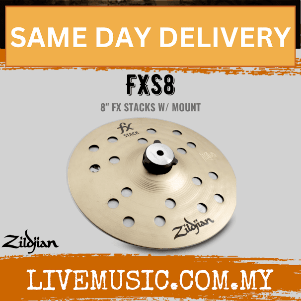 Zildjian 8" FX Stack Cymbal with Cymbolt Mount (FXS8)