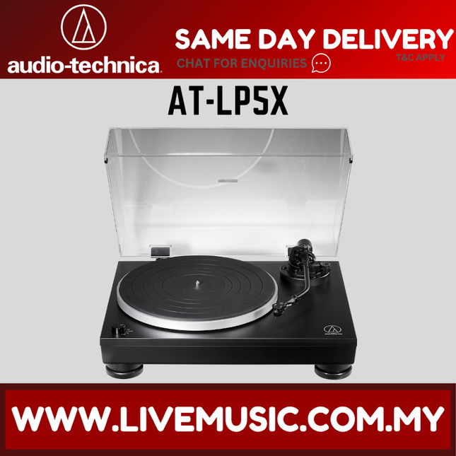 Audio Technica AT-LP5X Fully Manual Direct Drive Turntable (ATLP5X/AT LP5X)