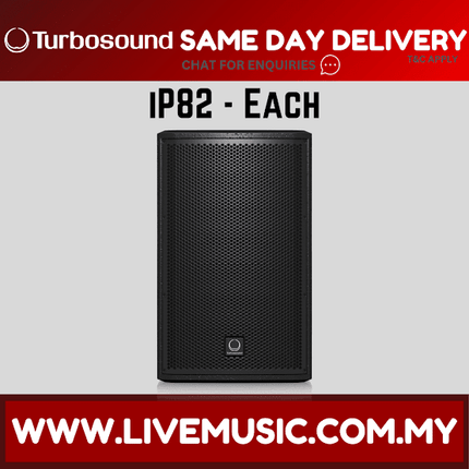 Turbosound INSPIRE iP82 2-Way 8" Full Range Loudspeaker With Speaker Stand And Cable - Each / Pair ( iP-82 / iP 82 )