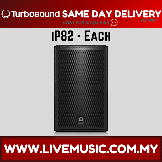 Turbosound INSPIRE iP82 2-Way 8" Full Range Loudspeaker With Speaker Stand And Cable - Each / Pair ( iP-82 / iP 82 )