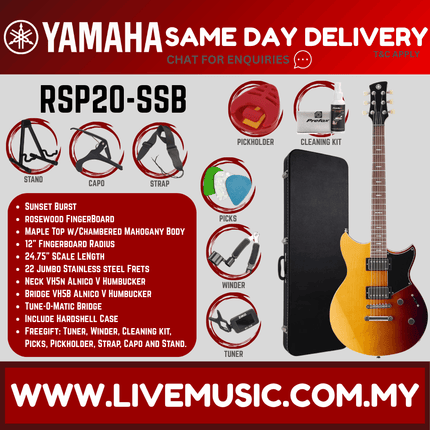 Yamaha Revstar Professional RSP20 Electric Guitar With Accessories ( RSP-20 RSP 20 )