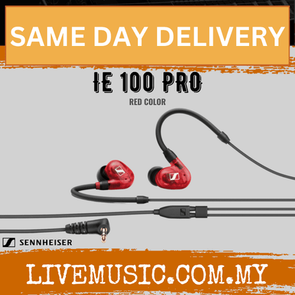 Sennheiser IE 100 PRO In-Ear Monitoring Headphones - Red ( IE100 / IE-100 )