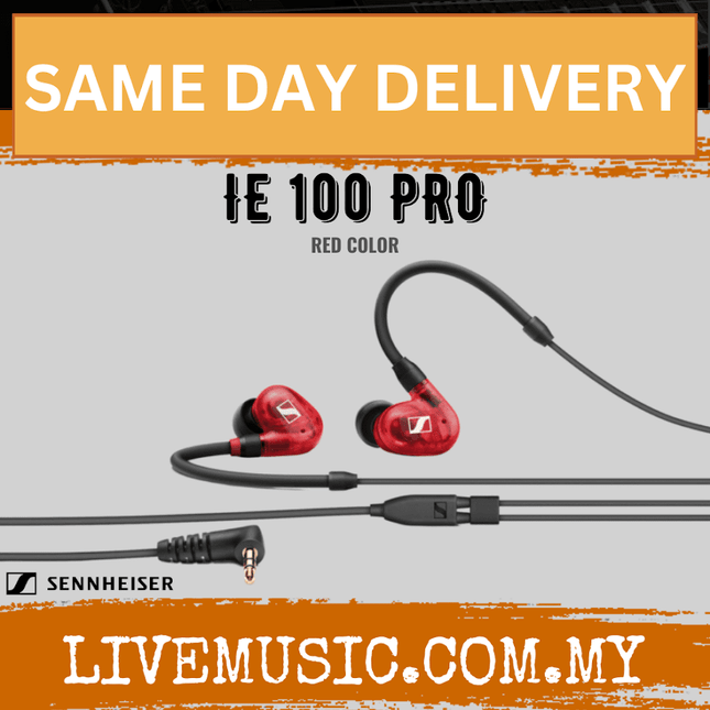 Sennheiser IE 100 PRO In-Ear Monitoring Headphones - Red ( IE100 / IE-100 )