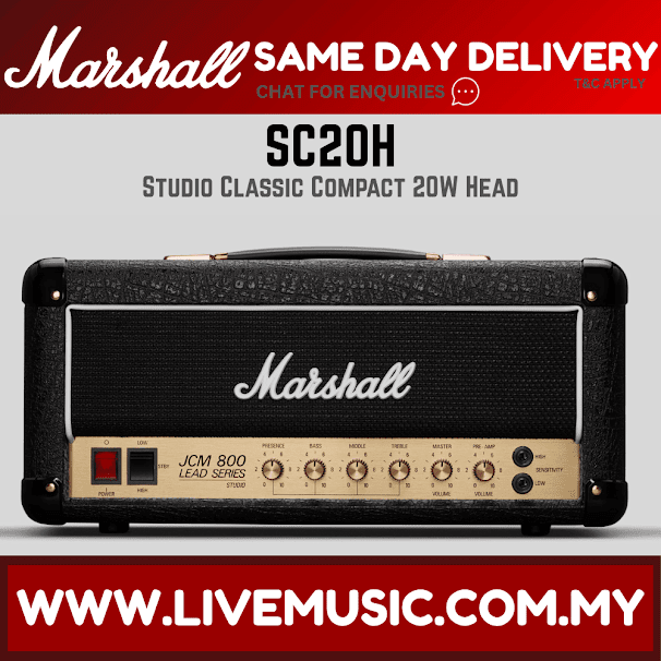 Marshall Studio Classic 20 Watt Tube Amplifier Head (SC20H)