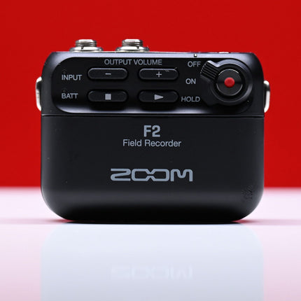 Zoom F2 Field Recorder With Lavalier Microphone With LMF-2 Lavalier Mic- Black (F 2/F-2)