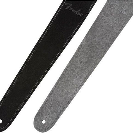 Fender 2inch Reversible Suede Guitar Strap - Black/Gray