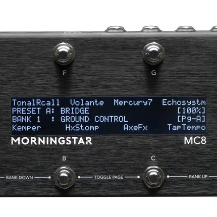 MORNINGSTAR MC8 MIDI Controller — M50-MC8