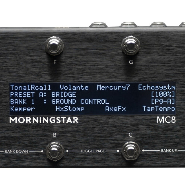 MORNINGSTAR MC8 MIDI Controller — M50-MC8
