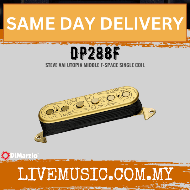 DiMarzio DP288F Utopia Single Coil Middle - Satin Gold