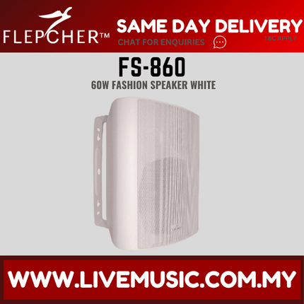 Flepcher FS-860 Fashion Speaker - White ( FS860 / FS 860 )