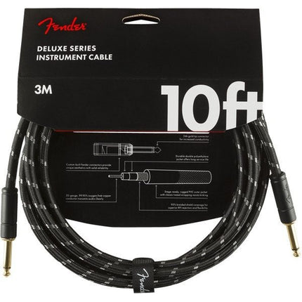 Fender Custom Shop Performance Series 10ft Instrument Cable - Black Tweed