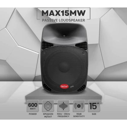 Baretone MAX15MW 15" 600W Passive Speaker - Each ( MAX-15MW MAX 15MW )