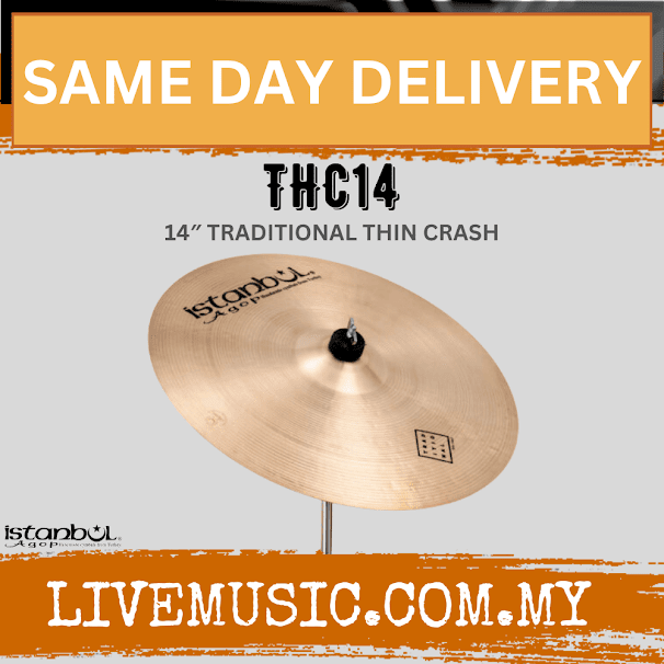 Istanbul Agop THC14 14"Traditional Series Thin Crash Cymbal (THC 14/THC-14)