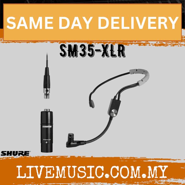 Shure SM35-XLR Performance Headset Condenser Microphone ( SM35 XLR / SM-35 )