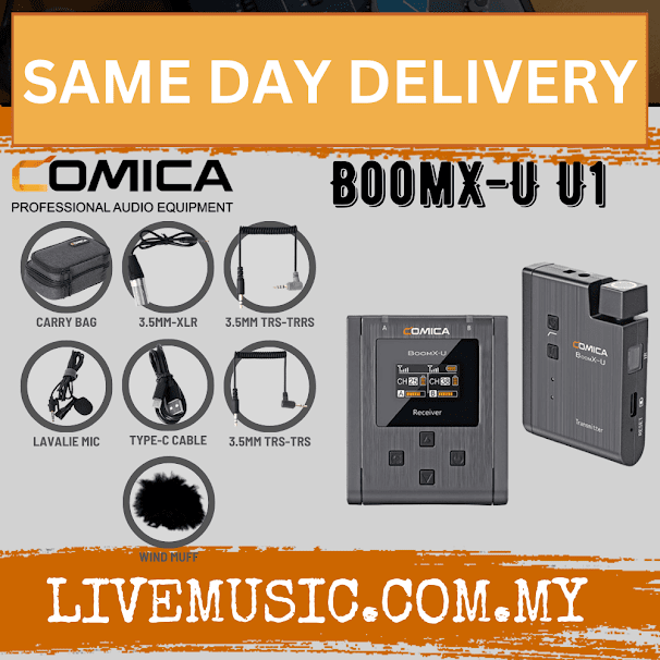 Comica Audio Boom X BOOMX-U U1 Compact Wireless Microphone (BoomX-U-U1)