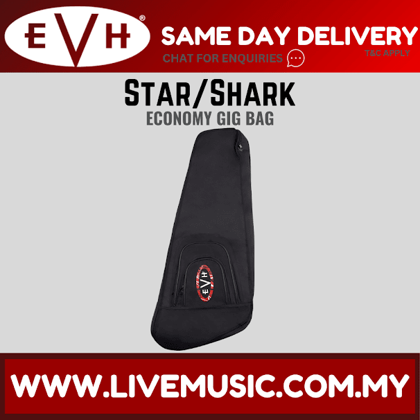 EVH Star/Shark Series Economy Guitar Gig Bag, Black