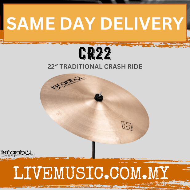 Istanbul Agop CR22 22" Traditional Crash Ride Cymbal ( CR-22 / CR 22 )
