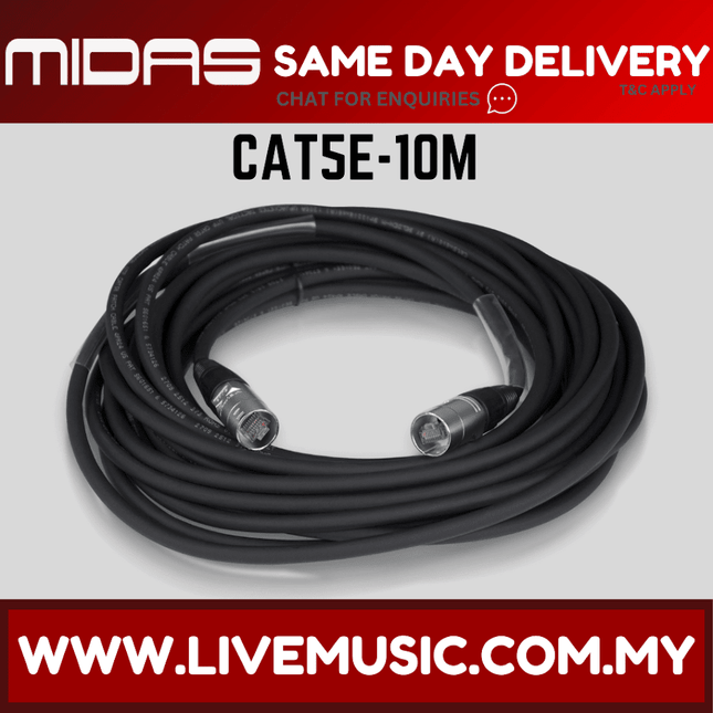 Midas CAT5E-10M Ruggedised Cat5e UTP Network Cable - 10 Metres (CAT5E10M / CAT5E 10M)