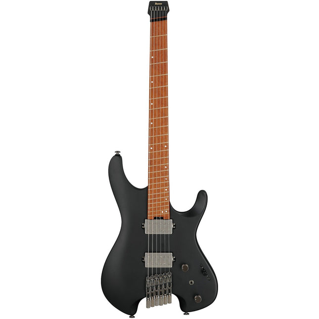 Ibanez Quest Series QX52 Headless Electric Guitar, Roasted Maple Fretboard - Black Flat (QX-52/QX52-BKF)