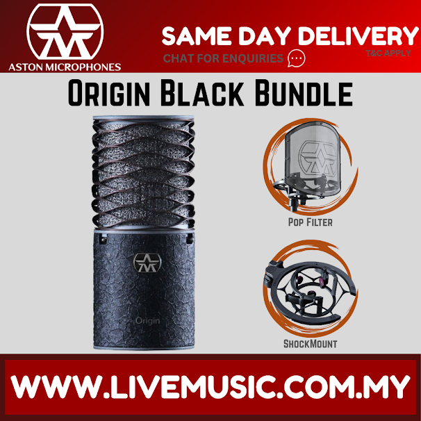 Aston Microphone Origin Black Bundle Large-diaphragm Condenser Microphone