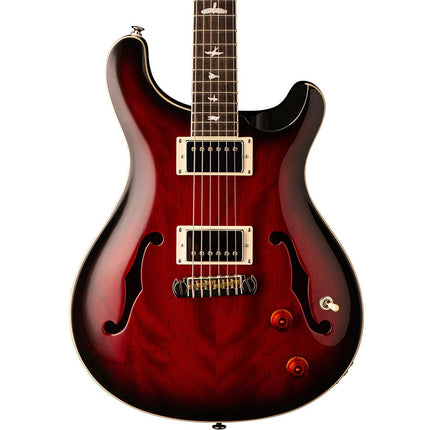 PRS SE Hollowbody Standard Electric Guitar with Case - Fire Red Burst
