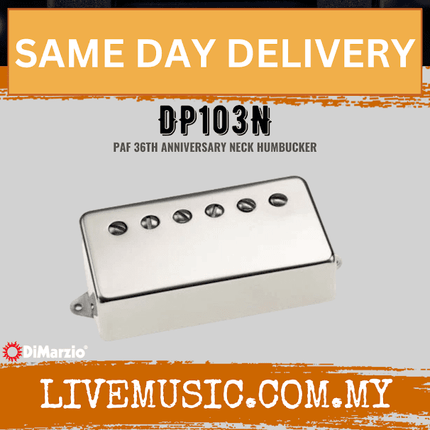 DiMarzio DP103 PAF 36th Anniversary Neck Humbucker Pickup - Nickel (DP-103N/DP 103N)