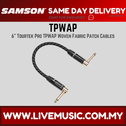 Samson Tourtek Pro TPWAP Woven Fabric Patch Cables