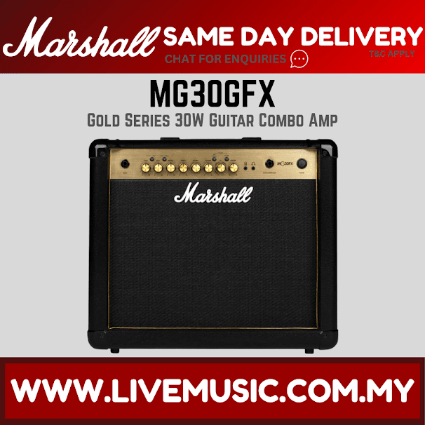 Marshall MG30GFX - 30 Watt, 1x10" Guitar Amplifier with Effects (MG30-GFX/MG30G)