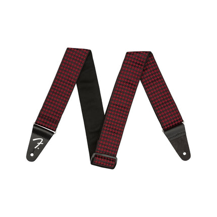Fender Houndstooth Jacquard Guitar Strap - Red