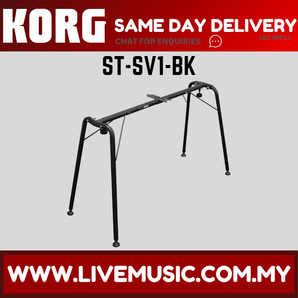 Korg ST-SV1 Vintage Style Keyboard Stand - Black ( ST SV1 / STSV1 )