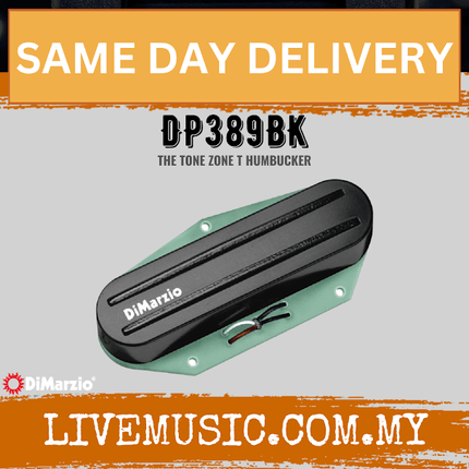 DiMarzio DP389BK Tone Zone Tele Bridge - Black  (DP-389BK/DP 389BK)