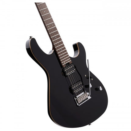 Cort G300 Pro Electric Guitar Roasted Maple Fretboard with Bag - Black (G300-Pro/G300Pro)