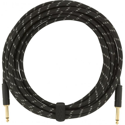 Fender Deluxe Series Instrument Cable, 18.6ft - Black Tweed