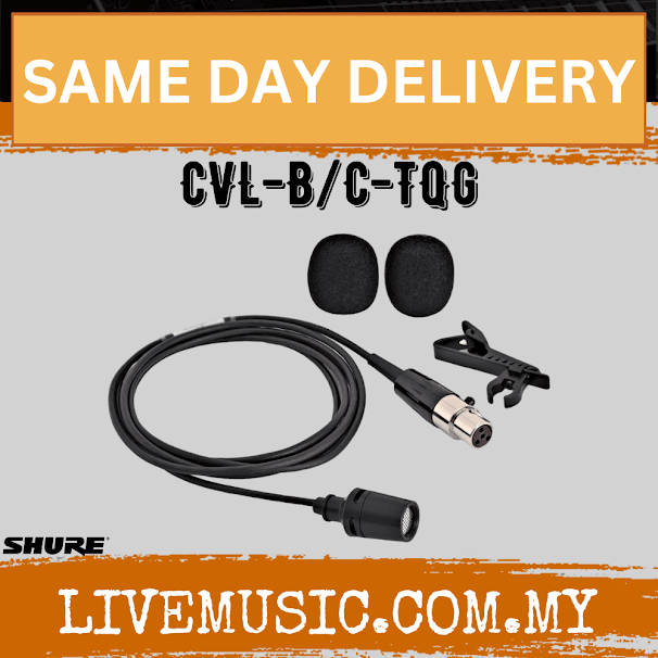 Shure CVL-B/C-TQG Lavalier Microphone for Shure Wireless ( CVL-TQG / CVLBC )