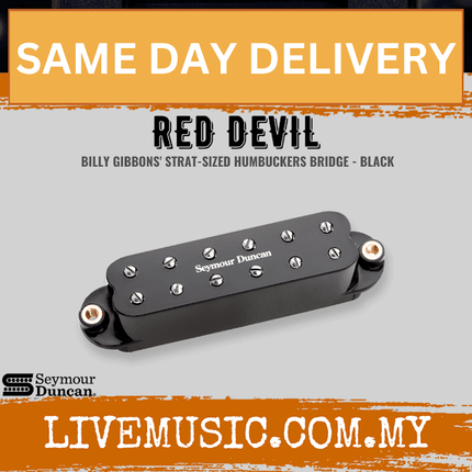 Seymour Duncan Red Devil Bridge Stratocaster Pickup, Black