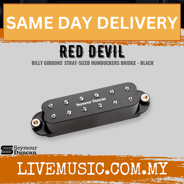 Seymour Duncan Red Devil Bridge Stratocaster Pickup, Black
