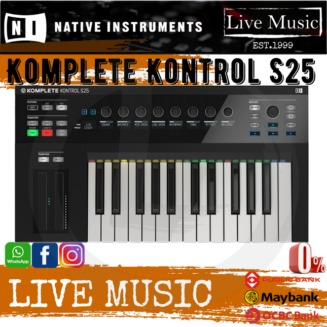 Native Instruments Komplete Kontrol S25 25-key Controller (S-25/S 25)
