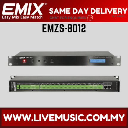 Emix EMZS-8012 12 CH Interrupted Zone Selector ( EMZS8012 / EMZS 8012 )