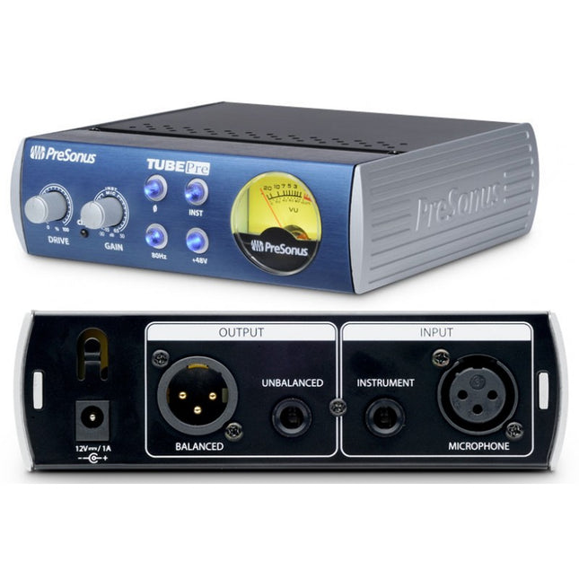 PreSonus TubePre V2 1-Channel Tube Preamplifier/DI Box (TubePreV2)