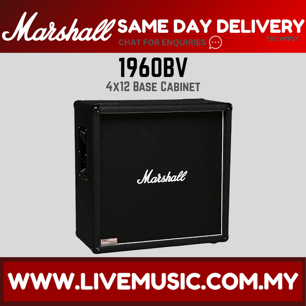 Marshall 1960BV 280watt 4x12inch Straight Extention Cabinet (1960-BV)