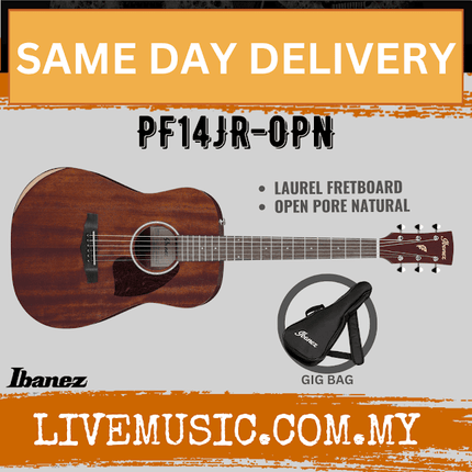 Ibanez PF14JR-OPN Performance Series Acoustic Guitar - Open Pore Natural (PF14JR OPN/PF14JROPN)