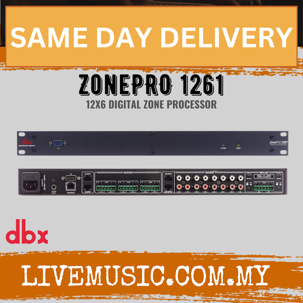 Dbx By Harman ZonePRO 1261 12x6 Digital Zone Processor ( ZonePRO-1261 / ZonePRO1261 )