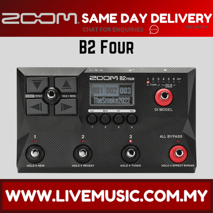 Zoom B2 Four Bass Effect Pedal ( B2FOUR B2-FOUR )